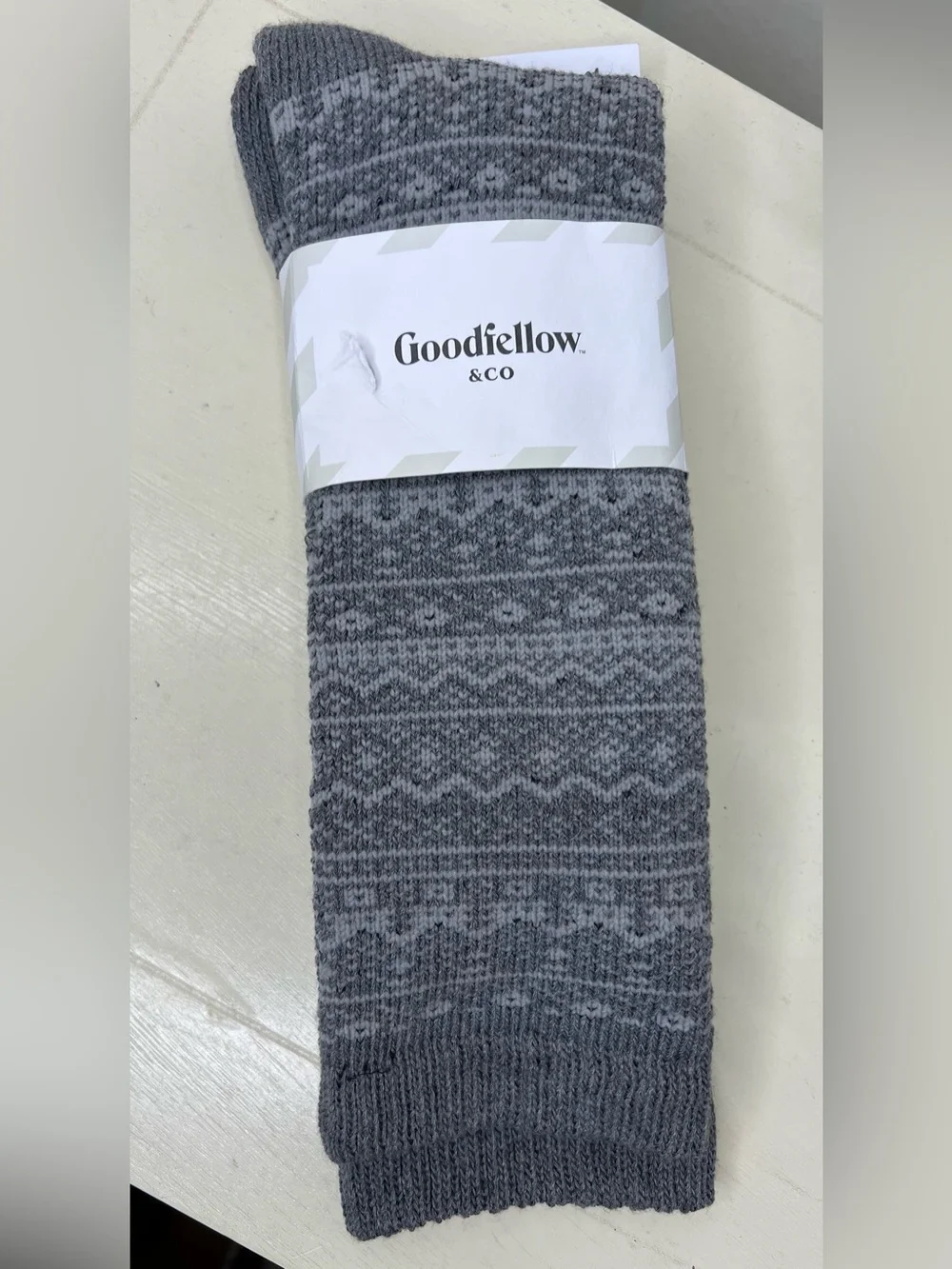 Brand New Goodfellow & Co Crew Men’s Grey Socks